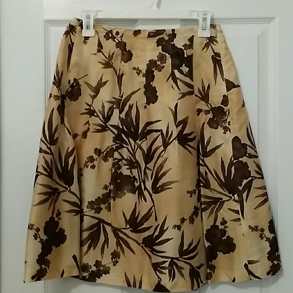 Talbots Silk Skirt